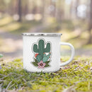 Axyaa Enamel Camping Mug Nature Hiking Travel Coffee Tea Cup