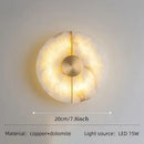Axyaa Marble Wall Lamp Nordic LED Sconce Modern Luxury Home Decor