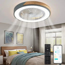 Axyaa Low Profile Wood Ceiling Fan with Remote Control for Modern Indoor Decor