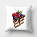 Axyaa Cupcake Pattern Decorative Cushion Cover Sofa Throw Pillowcase