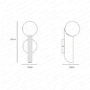 Axya Nordic Glass Ball Wall Lamps for Dining Living Bedroom LED Mirror Light