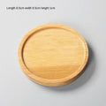 Axyaa Bamboo Coaster Set for Home Decor and Kitchen, Multi-use Wood Tray Plate