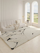 Axyaa Plush Fluffy Modern Bedroom Rug Large Living Room Decor Soft Washable Carpet