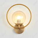 Axyaa LED Glass Wall Lamp European Style Bedroom Living Room Lighting