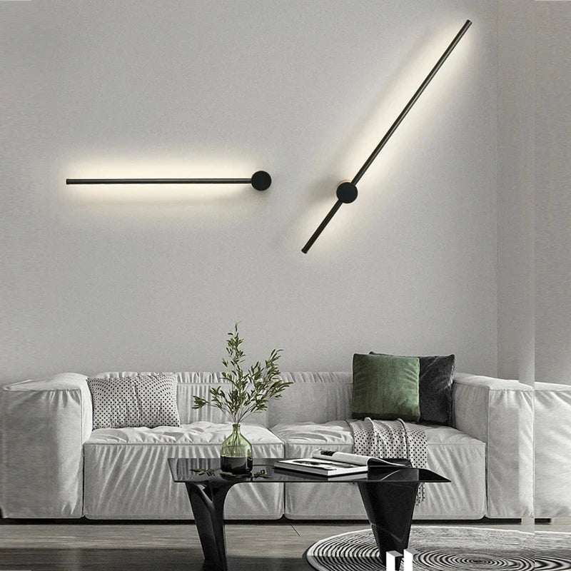 Axyaa Modern LED Wall Lamp for Home Decor - Gold Black