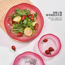Axyaa Glass Fruit Plate: High-End Snack Candy Plate for Home Living Room Coffee Table
