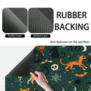Axyaa Halloween Square Drain Pad: Absorbent & Anti-slip Dry Mat for Dishes, Cups, & More