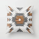Axyaa Wood Background Mable Tribal Print Cushion Cover - Home Sofa Decor