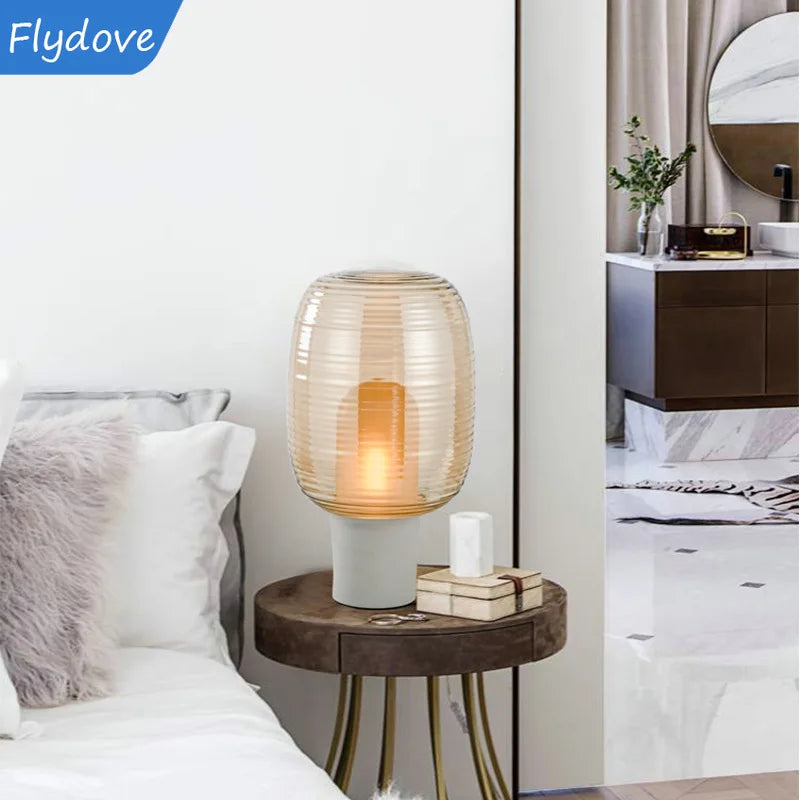 Axyaa Nordic Melon Desk Lamp LED for Villa Bedroom Study Decor
