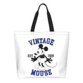 Axyaa Mickey Mouse Head Shoulder Bag - Large Capacity Stylish Women's Shopping Bag