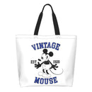 Axyaa Mickey Mouse Head Shoulder Bag - Large Capacity Stylish Women's Shopping Bag