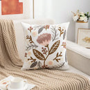 Axyaa Embroidery Pillowcase Set | 45X45 Cotton Throw Pillow Cover