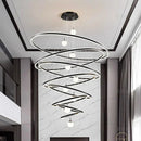 Axyaa Nordic Home Decoration Stair Chandelier Living Room Bedroom Dining Room Pendant Lights Ceiling Light Indoor Lighting