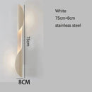Nordic Stainless Steel Scroll Gold Wall Lamp Axyaa Designer Decor for Study & Restaurant