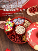 Axyaa Fruit Box Candy Melon Seed Plate Snack Storage Divider