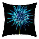 Axyaa Flower Printed Pillow Case - Decorative Polyester Cushion Cover - 45x45cm