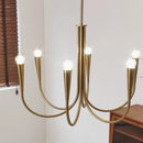 Nordic Luxury Chandelier Black/Gold Ceiling Pendant Light for Living Dining Room - Axyaa Brand