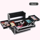 Axyaa Portable Makeup Organizer Box with Lock and 4 Trays