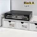 Axyaa Acrylic Stackable Drawer Organizer for Office School Desktop Storage.