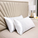 Axyaa Silky Satin Pillowcase - Solid Color, Queen/King Comfortable Pillow Cover