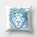 Axyaa Lion Tiger Head Pillowcase for Home Decor - Soft and Stylish Animal Cushion Cover