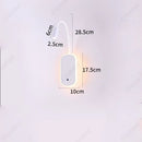 Axyaa LED Adjustable Angle Wall Lamp USB Charging Dimmable Reading Light