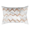 Axyaa Pink Geometric Stripes Pillow Cover for Home Decor and Living Room