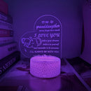 Axyaa Love Design RGB 3D Night Light for Bedroom Desktop Decor