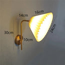 Axyaa Nordic Golden Wall Lamp: Modern Rotatable LED Indoor Reading Light