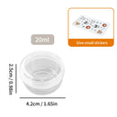 Axyaa Transparent Sealed Pill Box | Travel Pill Organizer Box | Dustproof Tablet Bottles