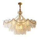 Axyaa Crystal Light Chandelier: Modern French Luxury for Living Room and Bedroom