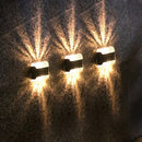 Axyaa Solar LED Garden Wall Light: Waterproof, Smart Sensor, Outdoor Decor for Courtyard, Balcony