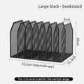 Axyaa White Metal Book Ends: Stylish Book Dividers for Shelves, Home Office