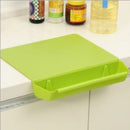 Axyaa Kitchen Cutting Board Set with Storage Tank - Durable Plastic Fruit Cutting Board