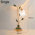 Axyaa Lily of the Valley Flower Lamp - Tricolored E14 Bulb, Pastoral Style Lighting