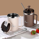 Axyaa Stainless Steel Insulated Coffee Mug with Strainer & Spoon
