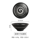 Axyaa Ramen Soup Bowl: Creative Rain-Hat Shaped Ceramic Bowl for Home and Restaurant