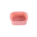 Axyaa Square Silicone Air Fryer Basket - High Temp Resistant, Reusable & Easy to Clean