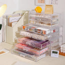 Axyaa Acrylic Stationery Drawer Organizer Watercolor Pen Holder Multi-Layer Storage Rack