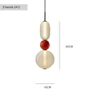 Axyaa Glass Pendant Light: Modern Nordic Luminaire for Home Decor