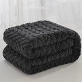 Axyaa High-Gram Jacquard Tafu Fleece Multi-Functional Blanket
