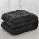 Axyaa High-Gram Jacquard Tafu Fleece Multi-Functional Blanket