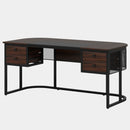 Axyaa 63-Inch Executive Desk with 4 Drawers: Business Furniture Workstation