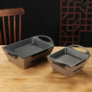 Axya Multi-Person BBQ Stove & Alcohol Furnace Grill Plate: Non-Stick Fish Grill