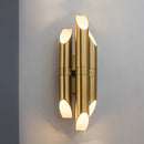 Axyaa Gold Iron Wall Lamp Postmodern Nordic Design for Living Room Bedroom Decor