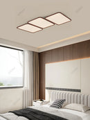 Axyaa Walnut LED Ceiling Lamp: Modern, Simple, Creative Design for Living Room, Bedroom
