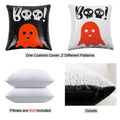 Axyaa Halloween Ghost Sequins Throw Pillow Cover 45x45 Room Decor
