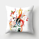 Axyaa Musical Note Cushion Cover for Home Decor - 40/45/50cm Pillowcase for Living Room
