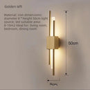 Axyaa Nordic LED Wall Lamp - Dual Power Metal Acrylic Sconce for Home Decor