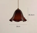 Axyaa Small Flower Glass Pendant Light for Bar, Study, Bedside, Living, Dining Room